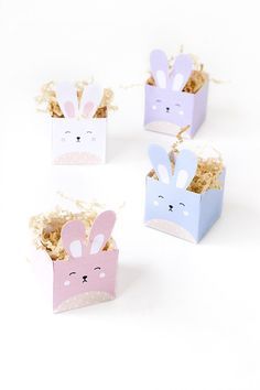 DIY Printable Easter Bunny Boxes – Scrap Booking Diy Easter Bunny, Easter Bunny Treats, Heart Gift Box, Bunny Treats, Easter Bunny Basket, Bunny Basket, Bunny Gifts, Easter Printables, Easter Crafts Diy