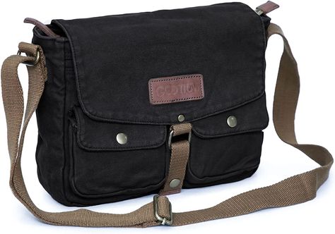 Crossbody Satchel Bag, Gootium Messenger Bag, Shoulder Bags Men, Mesangers Bag, Mens Canvas Messenger Bag, Black Messenger Bag, Brown Leather Crossbody Purse, Messanger Bag, Pinterest Life