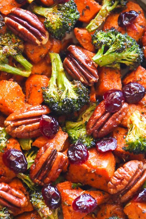 Vegetarian Roasted Vegetables, Broccoli And Sweet Potatoes, Sweet Potato Broccoli Salad, Sheet Pan Sweet Potatoes And Broccoli, Oven Roasted Sweet Potatoes And Broccoli, Sweet Potato And Carrots Recipes, Broccoli Sweet Potato Sheet Pan, Sweet Potato And Broccoli Recipes, Sweet Potato Carrot Recipes