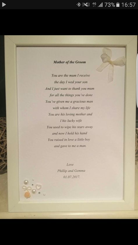 Poem for mother of the groom Wedding Toasts From Mother Of The Groom, Mother Of The Groom Poem, Mother Of The Groom Toast, Parents Of The Groom Speech, Gifts For Mother Of The Groom From Son, Thank You Mum, Mother Poems, Mama Gifts, Mother Of The Groom