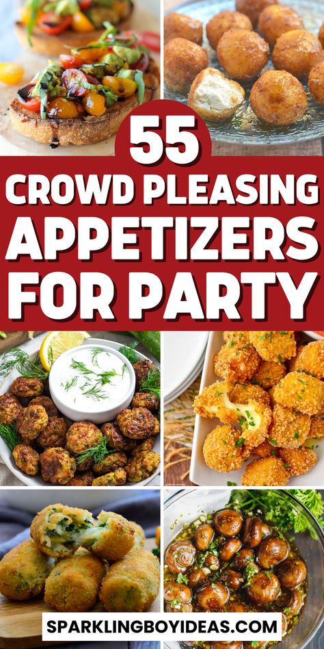 Surprise your guests with easy appetizers for party! Discover easy finger foods and quick party snacks for a crowd. From elegant hors d'oeuvres recipes to gluten-free and vegetarian appetizers for a crowd, our delicious party starters will make your event memorable. Explore bite-sized party treats and gourmet party food ideas perfect for holiday parties, game day gatherings, and any occasion. Elevate your hosting with mini appetizer recipes and mouthwatering cheese and charcuterie boards. Party Snacks For A Crowd, Gourmet Party Food, Easy Appetizers For Party, Quick Party Snacks, Snacks For A Crowd, Quick Easy Appetizers, Mini Food Appetizers, Happy Hour Appetizers, Easy Finger Foods