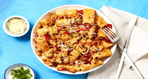 Simple, convenient, and delicious: that’s what’s in store with our Chicken Sausage Rigatoni recipe, made with pre-measured, high-quality ingredients. Hello Fresh Italian Sausage Pasta, Chicken Sausage Rigatoni, Sausage Rigatoni Recipes, Hello Fresh Chicken, Rigatoni Recipe, Sausage Pasta Recipe, Chicken Sausage Pasta, Sausage Rigatoni, Rigatoni Recipes