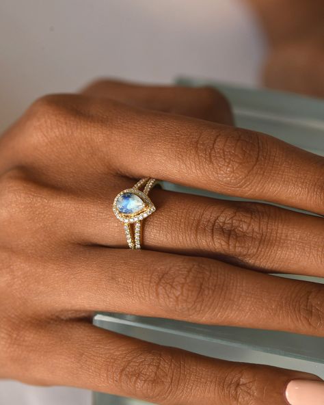 Excited to share the latest addition to my #etsy shop: Pear Moonstone Gold Wedding Band Unique, Rainbow Moonstone Engagement Ring, Engagement Ring With Halo, Turquoise Engagement Ring, Ring With Halo, Turquoise Ring Engagement, Ring Teardrop, Ring For Wife, Wedding Band Unique