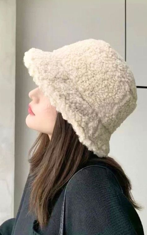 Lady Bob, Fluffy Bucket Hat, Winter Bucket Hat, Faux Fur Bucket Hat, Fisherman's Hat, Soft Hats, Stylish Caps, Cute Hats, Summer Outfits Women