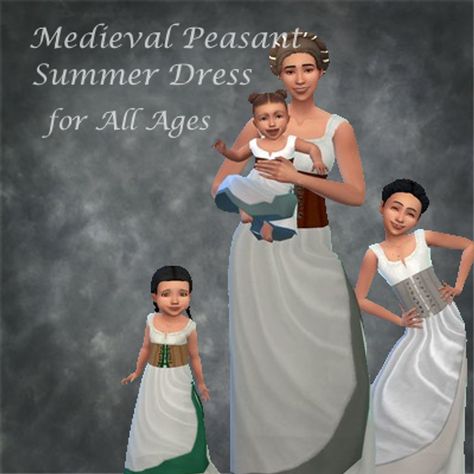 Sims 4 Peasant Cc, Sims Legacy Challenge, Modern Hood, Medieval Peasant, Sims 4 Decades Challenge, Cc Packs, Sims Medieval, Body Outfit, Sims 4 Cc Packs