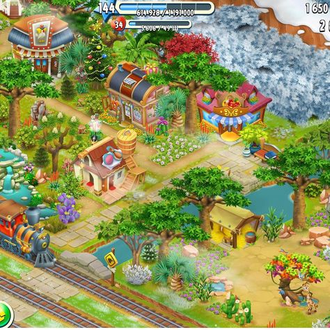 Hay Day Town Design Ideas, Hayday Town Design, Hayday Layout, Hayday Farm Design, Town Design, City Layout, Hay Day, Farm Design, Bullet Journal Lettering Ideas