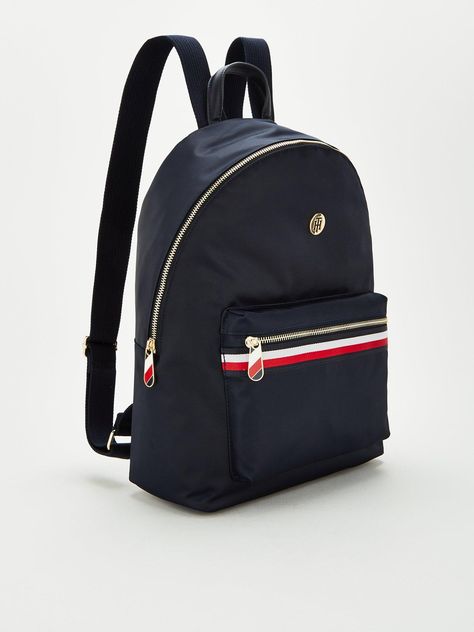 Tommy hilfiger backpack size & fit one size details poppy backpack corp bag by tommy hilfiger navy zip-around Tommy Hilfiger Backpack, Fashion Furniture, Fashion Backpack, Poppies, Tommy Hilfiger, Kids Fashion, Fashion Home, Backpacks, Navy