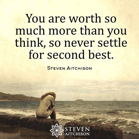 Do  not settle!  #stevenaitchison #personaldevelopment #selfhelp #selfimprovement #beliefs #positiveaffirmations #quotes #quoteoftheday  #positivity #fringedwellers #bravehearts #positive #love #happy #joy #life #instagood #me #cute #follow #beautiful #like #picoftheday #inspiration #motivation #freethinkers #quote #quoteoftheday #quotestoremember Settling Quotes, Choose Your Life, Never Settle For Less, Never Settle, Life Is A Journey, Second Best, Feeling Down, Design Quotes, Powerful Words