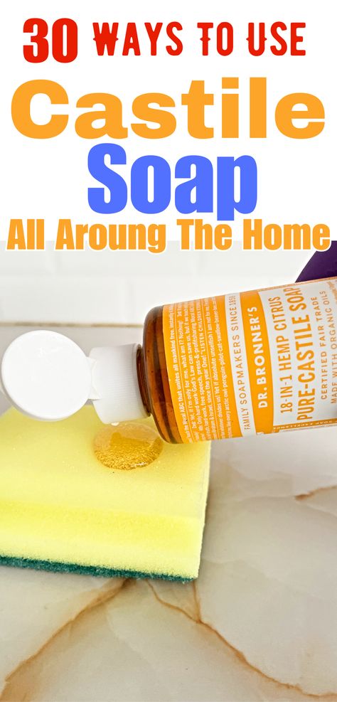 Discover the incredible versatility of Castile soap with these 30 ingenious ways to use it all around the house! 🏡🌟 From cleaning and personal care to pet care and beyond, Castile soap is your eco-friendly, all-in-one solution for a wide range of tasks. Say goodbye to multiple products and hello to the power of this natural, gentle cleanser. 🌿🧼 #CastileSoapUses #EcoFriendlyCleaning #HomeMaintenance #CleaningTips Homemade Dishwasher Soap, Castile Soap Uses, Honey Facial Mask, Cleaning With Hydrogen Peroxide, Best Bar Soap, Borax Cleaning, Honey Facial, Pure Castile Soap, Baking Soda Cleaning