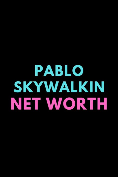 Pablo Skywalkin is an American rapper. Find out the net worth of Pablo Skywalkin. #PabloSkywalkin Pablo Skywalkin, Sky Walk, American Rappers, The Net, Interesting Facts, Net Worth, Trivia, Famous People, Youtube Channel