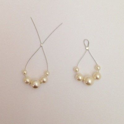 Beaded Diy Earrings, Homemade Jewelry Ideas How To Make, Diy Bead Earrings, Simple Beaded Earrings, Simple Bead Earrings, Beaded Teardrop Earrings, Diy Jewelry Ideas, Earrings With Pearls, Beaded Earrings Diy