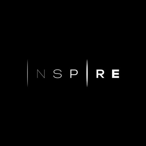 Inspire Is The Brand - Now You inspire Us Logo Contrast Logo Design, Design Studio Logo Identity Branding, Dark Logo Design, Strong Logo Design, Us Logo, Logo Video, Of Logo Design, Typographic Logo Design, Inspiration Logo Design