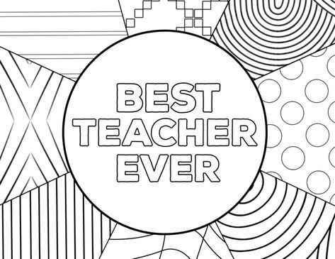 Teacher Appreciation Coloring Pages - Paper Trail Design Teacher Appreciation Drawing Ideas, Teacher Appreciation Drawings, Teacher Appreciation Coloring Sheets, Appreciation Coloring Pages, Teacher Appreciation Coloring Page, Thank You Cards Coloring Free Printable, Thank You Teacher Coloring Page, Teacher Picture, Happy Birthday Cards Printable