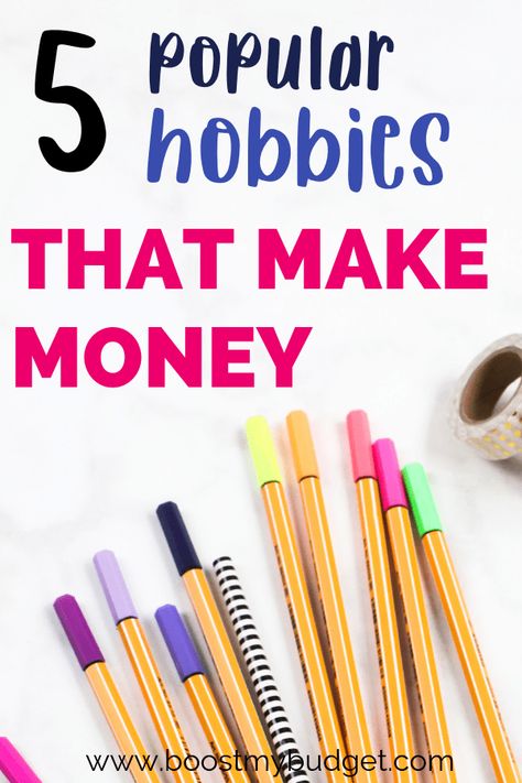 5 popular hobbies that make money! Are you looking for a new way to make money from home? Chances are, you already do one of the things on this list just for fun - so click through to learn how to make money from it! Hobbies To Make Money, Popular Hobbies, Finding A Hobby, Hobbies For Women, Hobby Ideas, Hobbies To Try, Hobbies That Make Money, Making Extra Cash, Hobbies And Interests