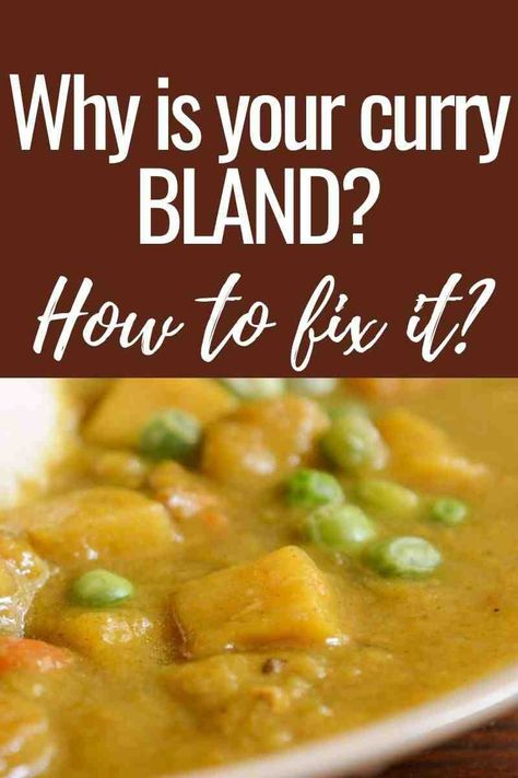 Why is your curry bland? How to fix it? - Indian Kitchen and Spices How To Use Curry Powder, How To Make Curry, Curry Spices, Curry Soup, Curry Dishes, Indian Kitchen, Curry Paste, Indian Food Recipes Vegetarian, Recipes Vegetarian