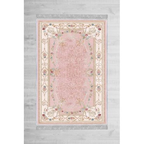 Bless international Ely Oriental Pink Area Rug | Wayfair Velvet Carpet, Cotton Area Rug, Pink Area Rug, Ivory Rug, Cotton Velvet, How To Clean Carpet, White Rug, Beige Rug, Pink Rug