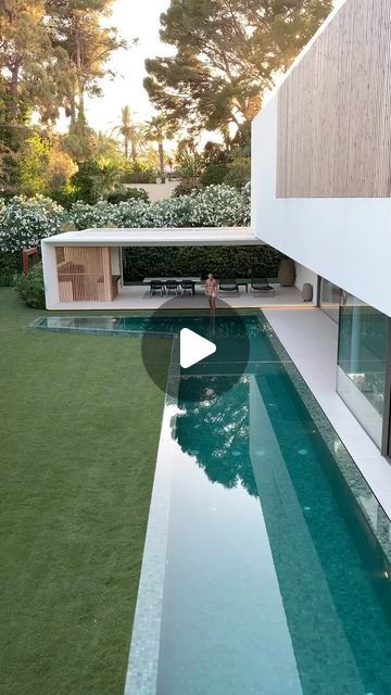 MINIMAL ARCHITECTURE MAGAZINE on Instagram: "Villa Guadalmina. House and swimming pool are combined in an exclusive project of almost zero consumption. This project materialises a lifestyle linked to sport and health in a house adapted as a tailor-made suit for its inhabitants. From the simple design of a clean volume over a swimming pool to the natural materials, the whole house breathes the natural environment of this area of the Costa del Sol.

✏️ Design:  @969arquitectos 

✅ Subscribe for plans and prices

We post daily minimal houses!🤍

FOLLOW: @minimal_architectures
FOLLOW: @minimal_architectures
FOLLOW: @minimal_architectures
—————————————————
.
.
.

© all credits to the makers
#archilovers #architecture #archdaily #archigram #archviz #thenewbestarchitects #arquitetura #arquitectur Minimal Architecture House, Sport And Health, Minimal Houses, Daily Minimal, Architecture Villa, Villa Pool, Minimal Architecture, Modern Villa Design, Innovative Architecture