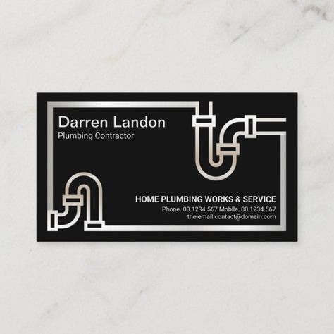 Service Business Card, Plumbing Companies, Company Business Cards, Stylist Business Cards, Hairstylist Business Cards, Service Business, Visiting Card, Hair Stylists, Services Business