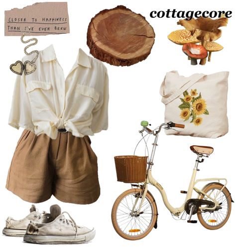 Cottagecore Athletic Outfits, Cottagecore Camping Outfit, Asian Cottagecore Aesthetic, Cottagecore Modern Outfit, Cottagecore Everyday Outfits, Soft Cottage Core Aesthetic Outfits, Cottagecore Beach Outfit, Light Cottagecore Outfits, Cottegcore Aesthetic Outfits