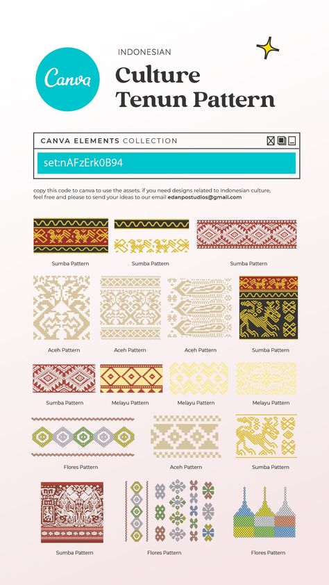 Culture Tenun Pattern canvacreate Indonesian Culture Art, Tenun Pattern, Canva Keywords Elements, Canva Codes, Indonesian Culture, Canva Keywords, Canva Frames, Instagram Projects, Wedding Planner Binder