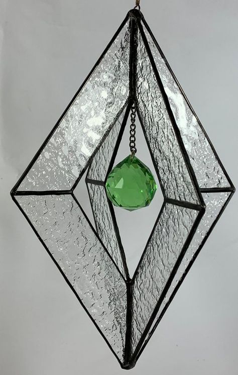 Stained Glass Spider Web, Stained Glass Spider, Stained Glass Bevels, Carillons Diy, When The Sun Hits, Moon Glass, Diy Stained Glass Window, Stained Glass Patterns Free, Modern Stained Glass