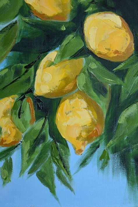 Oil Painting, Lemon, Art