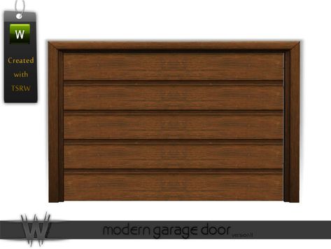 - Build Set 1 - Modern Touch - Modern Garage Door [v.2] Found in TSR Category 'Sims 3 Doors' Sims 4 Door Cc, Modern Garage Door, Sims4 Build, Wooden Garage Doors, Modern Garage Doors, Sims 4 Piercings, Sims Inspiration, Die Sims 4, Sims Baby