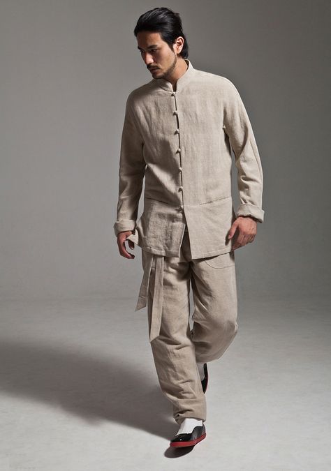 Modern Monk Fashion, Chinese Fashion Men, Chinese Shirt, Chinese Fashion, Tailor Shop, Modern Chinese, Couture Mode, Mens Fashion Casual Outfits, Chinese Clothing