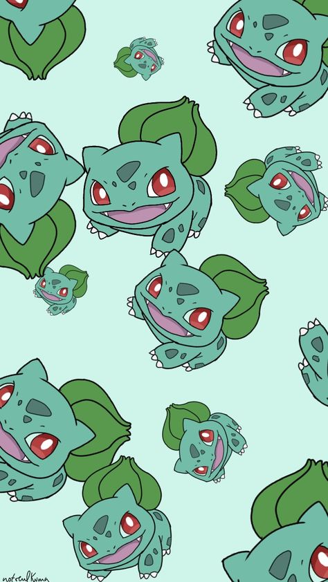 By artist @notrealkuma Cute Bulbasaur Wallpaper, Bulbasaur Wallpaper, Pokemon Bulbasaur, Pokemon Backgrounds, Cool Pokemon Wallpapers, Hacker Wallpaper, Pokemon Wallpaper, Cute Pokemon Wallpaper, Cool Wallpapers Art