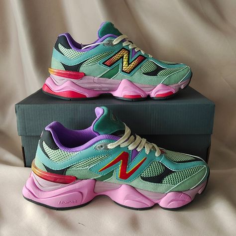 New Balance 9060 Low Warped Multicolor Brand New/Come With Box.I Like These Shoes Very Much, Too.They Look Really Good On Feet And They Are A Comfy, They Can Go With Almost Every Fit. Thank You For Your Attention. Cite Shoes, 2024 Sneakers, Nike Shoes Women Fashion, Pretty Sneakers, New Balance 9060, Shoes For School, Futuristic Shoes, Nike Air Jordan Shoes, Shoes New Balance