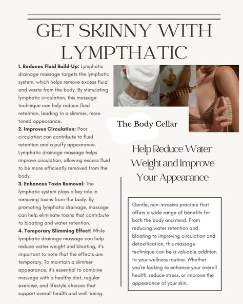 Saturday Newsletter 📰 #lymphaticdrainage #lymphdrainagemassage #maderomassage #lymphaticsystem #sustainableweightloss Self Lymph Drainage Massage, Medical Esthetics, Fascia Blasting, Youtube Inspiration, Lymph Drainage Massage, Therapy Business, Drainage Massage, Massage Therapy Business, Body Massage Techniques