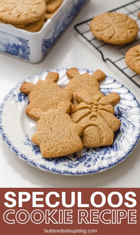 Learn how to make this iconic shortcrust cookie at home with my easy Speculoos cookie recipe! Add these to your cookie tray this holiday season for a wonderful treat! Speculoos Cookies Recipe, Windmill Cookies Recipe, Windmill Cookies, Spiced Cookies, Salty Cookies, Speculoos Cookies, Cassia Cinnamon, Spice Cookies, Cookie Tray