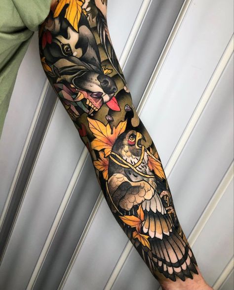 Design Quiz, Lion Art Tattoo, Taurus Tattoo, Neo Tattoo, Full Leg Tattoos, Traditional Sleeve, Om Tattoo, Full Arm Tattoos, More Tattoo