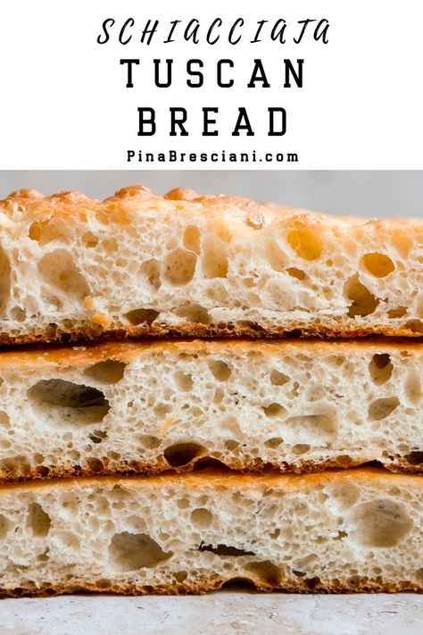 Schiacciata Tuscan Bread, Making Sandwiches, Foccacia Bread, Sandwich Bread Recipes, Focaccia Recipe, Feel Good Food, Bakery Bread, Delicious Dinner Recipes, Bread Recipes Homemade