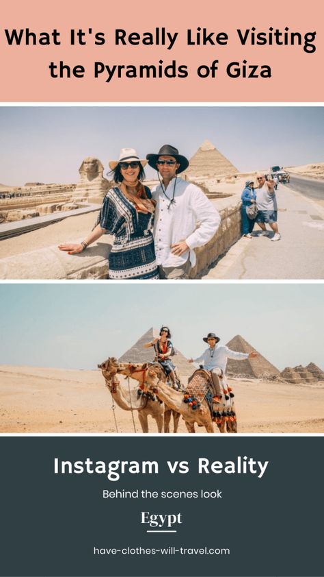 Instagram vs Reality - What it's really like to visit the Pyramids of Giza in Egypt | Egypt travel photos | Egypt Travel tips | Pyramids Egypt | Pyramids Egypt Photography Pyramids Egypt Photography, Egypt Photography, The Pyramids Of Giza, Egypt Resorts, Egypt Pyramids, Instagram Vs Reality, Pyramids Egypt, Selling Photography, Egypt Culture