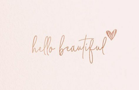 Hello Beautiful Tattoo, Beautiful In Cursive, Macbook Screensavers, Widget Smith, Wallpaper Iphone Summer, Hello Beautiful, Screen Savers, Beautiful Tattoos, Pink Background