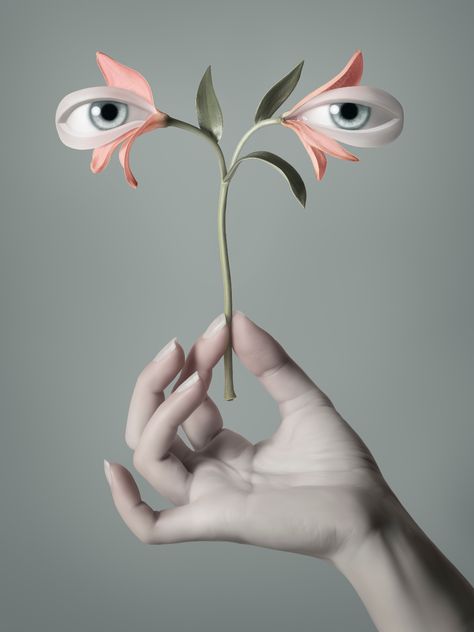 Authentic Digital Art - I see You | SuperRare Surreal Flowers, Surealism Art, Surrealism Painting, Arte Inspo, Eye Art, Surreal Art, Artist Art, Dark Art, Aesthetic Art