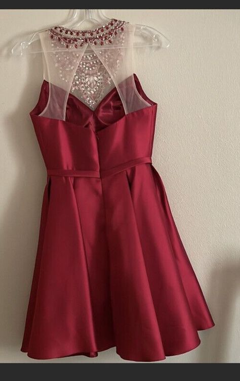 Dark red grad dresses