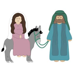 mary riding donkey with joseph nativity Thanksgiving Treat Boxes, Candy Cane Poem, Donkey Drawing, Thanksgiving Treats, Christmas Play, Drawing Paper, Treat Box, Childrens Church, Silhouette Design Store