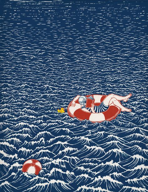 Artist Yuko Shimizu Utilizes Repetition and Primary Colors in Her Idiosyncratic Illustrations | Colossal Repetition Art, Yuko Shimizu, Happy Solstice, Fully Booked, School Of Visual Arts, Colossal Art, Tinta China, First Day Of Summer, Modern Crafts