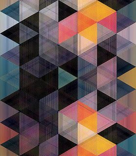 #geometric triangle piece by Andy Gilmore Art Et Illustration, Pattern Texture, Backgrounds Wallpapers, Photo Design, Color Textures, Art And Illustration, Graphic Patterns, Art Plastique, Geometric Art