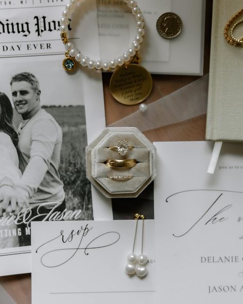 Flat lay details from D + J’s wedding day 🤍✨ • • • #ColoradoPhotographer #Wedding #Flatlay #Details #ColoradoWeddingPhotographer #WeddingPhotographer Wedding Detail Flat Lay Photos, Flat Lay Design, The Details Wedding Photo, Wedding Details Flat Lay Photography, Wedding Detail Flat Lay, Wedding Items Photography, Layflat Photography Wedding, Wedding Detail Photo Ideas, Wedding Details Flatlay