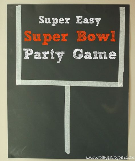 Super easy Super Bowl Party Game idea inspired by Dollar Tree #ValueSeekersClub #ad Super Bowl Trivia, Diy Super Bowl, Indoor Games For Adults, Superbowl Squares, Party Games Group, Superbowl Party Games, Superbowl Party Decorations, Easy Super Bowl, Graduation Party Games