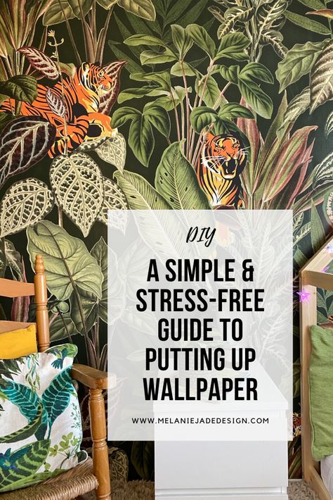 A simple guide to putting up wallpaper with the tricky areas and what wallpaper to buy included Good Quality Wallpaper, What Wallpaper, Wallpapering Tips, Hang Wallpaper, It Wallpaper, Up Wallpaper, Palm Wallpaper, Quality Wallpaper, Wallpaper Companies