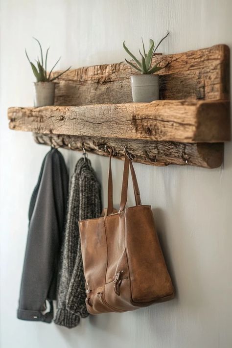 "Get organized in style with a DIY Rustic Coat Rack with Floating Shelves! 🛠️🧥 Perfect for an entryway or mudroom. #DIYStorage #CoatRackInspiration #RusticHome"
"Get organized in style with a DIY Rustic Coat Rack with Floating Shelves! 🛠️🧥 Perfect for an entryway or mudroom. #DIYStorage #CoatRackInspiration #RusticHome" Rustic Key Holder Ideas, Diy Rustic Coat Rack, Rustic Wall Hooks, Wood Hooks, Rustic Coat Rack, Rustic Crafts, Boot Room, Wood Floating Shelves, Coat Rack Wall