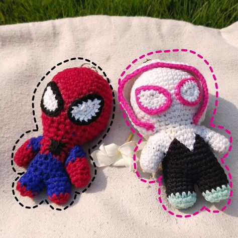 Get yours now 💕❤️ Dm to order 💕 #crochet #crocheter #crochetersofinstagram #smallbusiness #smallbusinessindia #gwen #gwencrochet #gwenkeychain #spiderman #spidermankeychain #spidermancrochet #keychain #crochetkeychains #spidermanxgwen #new #trending #fyp #india Crochet Store, Manx, Get Yours Now, Handmade Crochet, Keychains, Spiderman, India, Crochet, On Instagram