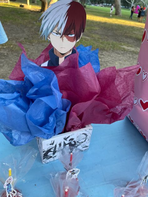 Party decorations of my hero academia Birthday Themes For Adults, Birthday Party Theme Decorations, 16th Birthday Party, Trunk Or Treat, 11th Birthday, Center Pieces, Girl Party, 10th Birthday, 8th Birthday