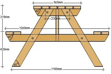 Picnic Table Woodworking Plans, Build A Picnic Table, Diy Picnic Table, Picnic Table Plans, Picnic Table Bench, Wooden Picnic Tables, Wooden Garden Furniture, Picnic Bench, Picnic Tables