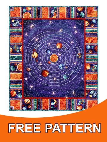 http://www.northcott.com/pattern-detail.aspx?patternid=1469 Solar System Quilt, Modern Baby Quilts, Themed Quilts, Space Quilt, Cathedral Window Quilts, Scrap Crafts, Quilts For Kids, Solar System Planets, Kids Quilts