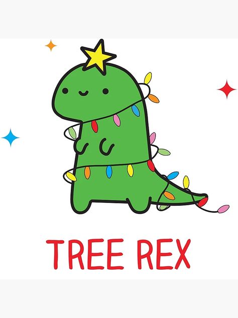 Dinosaur Tree Christmas, Tree Rex Christmas, Fun Christmas Drawings, Dragon Christmas Card, Cute And Easy Christmas Cards, Dinosaur Christmas Card, Christmas Animal Puns, Christmas Card Inspo Diy, Cute Christmas Chalkboard Ideas